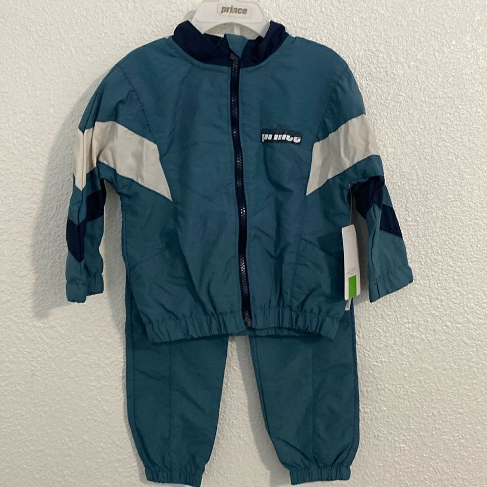 NWT- Prince- Blue boys track suit (jacket/pants)- Size 24 months